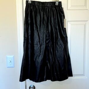 Faux leather A line skirt.